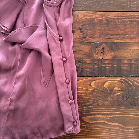 Milly of New York size 2 purple silk top - Picture 4 of 4